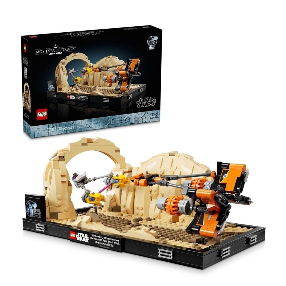 LEGO Star Wars: The Phantom Menace Mos ESPA Podrace Diorama Build/Display 75380 - Picture 2 of 3